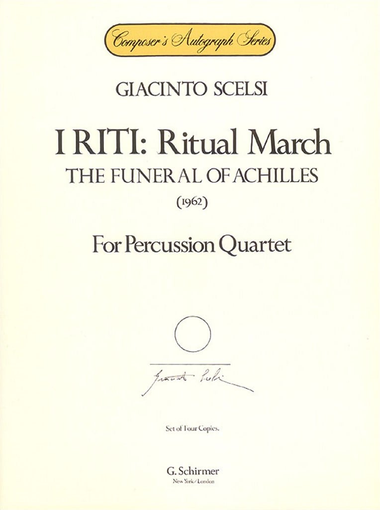 I Riti: Ritual March - The Funeral of Achilles